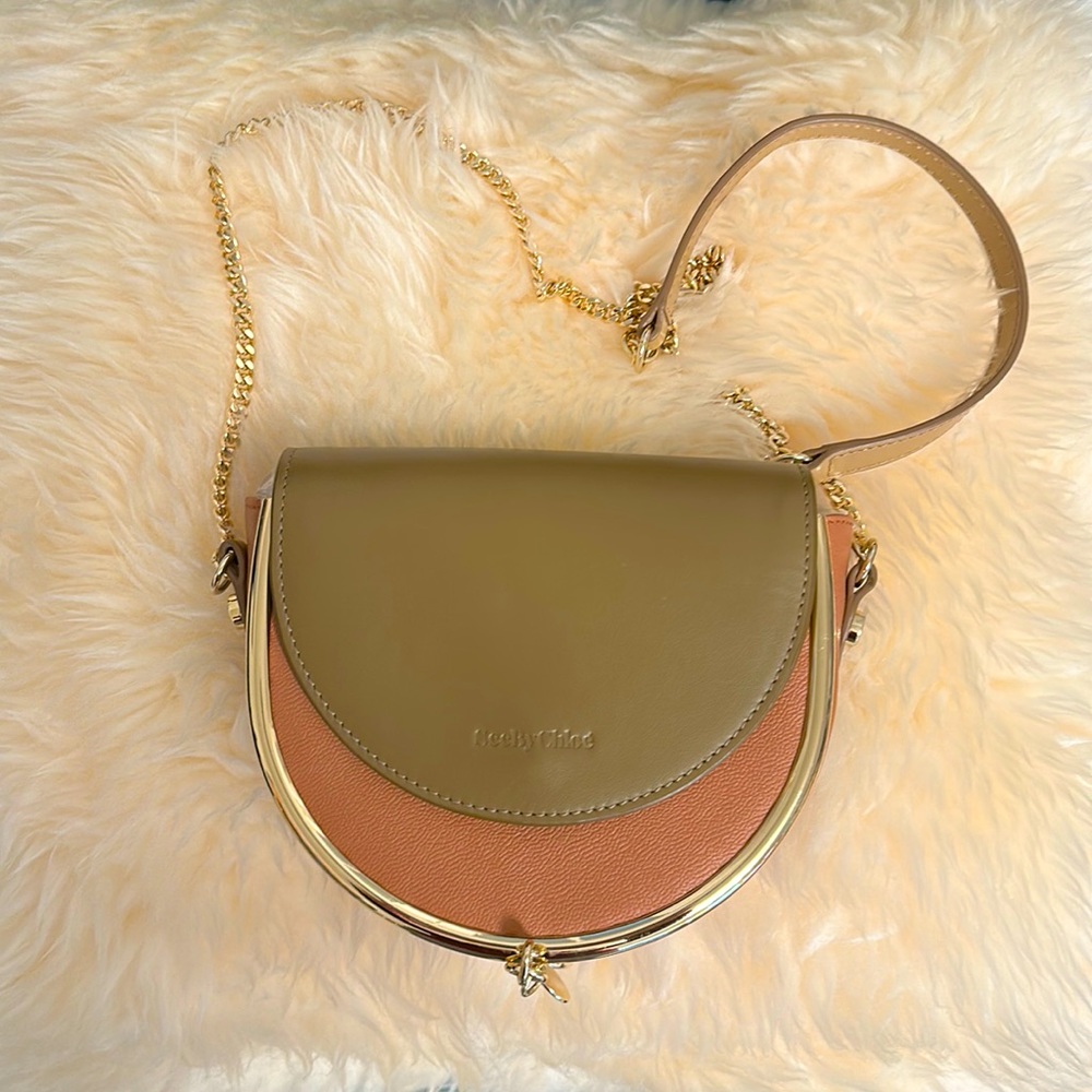 Stunning See by Chloe Mara leather saddle bag